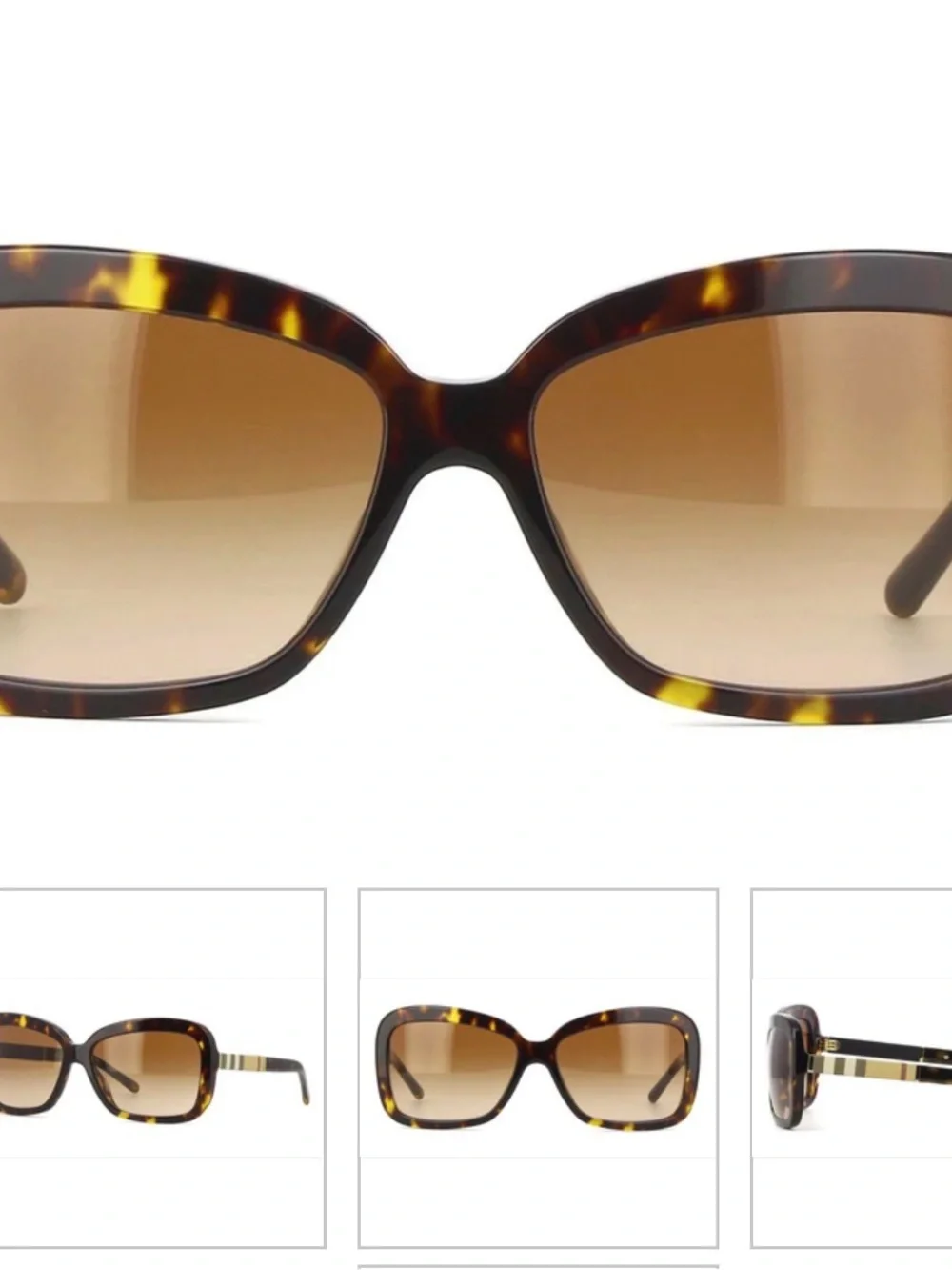 Burberry Women's Tortoiseshell Oversized Sunglasses - Brown Lenses